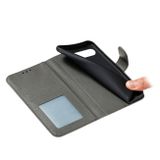 Peňaženkové kožené puzdro na LG K41S/K51S - Šedá