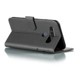 Peňaženkové kožené puzdro na LG K61 - Šedá