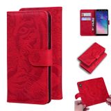 Peňaženkové kožené puzdro na Samsung Galaxy A6 - Red