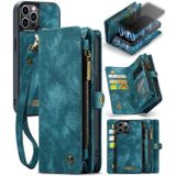 Multifunkčné peňaženkové puzdro CASEME iPhone 12/12 Pro - Modrá