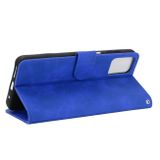 Peňaženkové kožené puzdro na Motorola Moto G9 Plus - Modrá