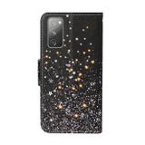 Peňaženkové kožené puzdro na Samsung Galaxy S20 FE - Black Five-pointed Star
