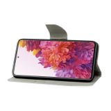 Peňaženkové kožené puzdro na Samsung Galaxy S20 FE - Red Flower Butterfly