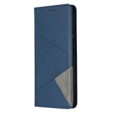 Peňaženkové kožené puzdro na Samsung Galaxy A42 5G - Modrá