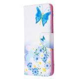 Peňaženkové kožené puzdro na Samsung Galaxy A42 5G - Butterfly Love