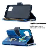 Peňaženkové kožené puzdro na Samsung Galaxy A42 5G - Gold Butterfly