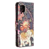 Peňaženkové kožené puzdro na Samsung Galaxy A42 5G - Flower Elephant