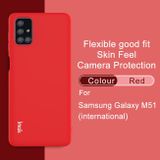 Gumený kryt na Samsung Galaxy M51 - Červená