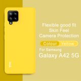Gumený kryt na Samsung Galaxy A42 5G - Žltá