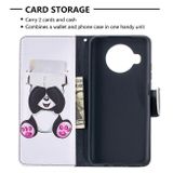 Peňaženkové kožené puzdro DRAWING na Xiaomi Mi 10T Lite 5G - Panda