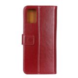 Peňaženkové kožené puzdro MAGNETIC na LG K42 - Wine Red