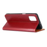 Peňaženkové kožené puzdro MAGNETIC na LG K42 - Wine Red