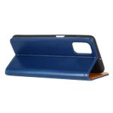 Peňaženkové kožené puzdro MAGNETIC na LG K42 - Modrá