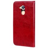 Peňaženkové puzdro Flip Leather Case Red na Honor 6A