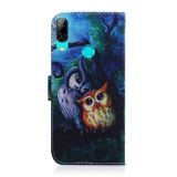 Peňaženkové puzdro Oil Painting Owl Pattern na Huawei P Smart (2019) / Honor 10 Lite
