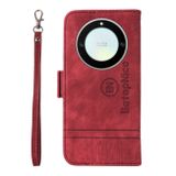 Peňaženkové kožené puzdro BETOPNICE na Honor Magic5 Lite - Červená