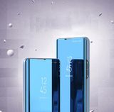 Knižkové puzdro Electroplating Mirror na Xiaomi Redmi Note 12 - Modrá