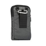 Multifunkčná športová taška na 6.9 mobil s putkom na opasok- tmavo sivá
