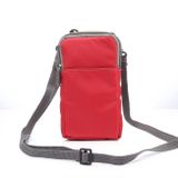 Multifunkčná športová taška na 6.9 mobil s putkom na opasok- červená
