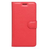 Peňaženkové puzdro Litchi na Xiaomi Redmi 4 Pro - červená
