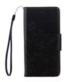 Peňaženkové kožené puzdro na Huawei Y6 II - Čierny