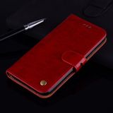 Peňaženkové kožené puzdro na Huawei P10 Lite - Červená