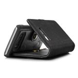 Peňaženkové kožené puzdro DG.MING na Samsung Galaxy S8 - Čierna