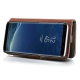 Peňaženkové kožené puzdro DG.MING na Samsung Galaxy S8 - Sivá