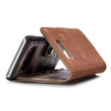 Peňaženkové kožené puzdro DG.MING na Samsung Galaxy S8 - Sivá