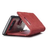 Peňaženkové kožené puzdro DG.MING na Samsung Galaxy S8 - Červená