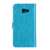 Peňaženkové kožené puzdro na Samsung Galaxy A5 (2017) - Modrý