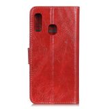Peňaženkové puzdro Retro na Samsung Galaxy A20e - červená