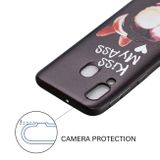 Gumený reliéfný kryt na Samsung Galaxy A40 - Kiss my ass