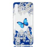 Gumený kry tBlue Butterfly Pattern Highly Transparent TPU na Samsung Galaxy A70