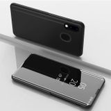 Knižkové puzdro Electroplating Mirror na Samsung Galaxy A30 - Čierny