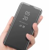 Knižkové puzdro Electroplating Mirror na Samsung Galaxy A30 - Biely