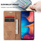 Peňaženkové kožené puzdro na Samsung Galaxy A30 - Hnedý