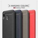 Gumený kryt na Samsung Galaxy M20 - Červená