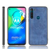 Kožený kryt SKIN na Motorola Moto G8 Power - modrá