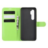 Peňaženkové kožené puzdro na Xiaomi Mi Note 10 Lite - Zelená