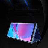 Knižkové puzdro Electroplating Mirror na Samsung Galaxy M21- Svetlo-fialová