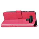Peňaženkové kožené puzdro na LG K41S - Rose