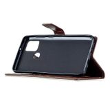 Peňaženkové kožené puzdro na Samsung Galaxy A21s - Hnedý