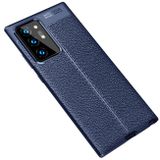 Kožený kryt na Samsung Galaxy Note 20 Ultra - Modrá