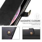 Peňaženkové kožené puzdro na iPhone 12 Pro Max - Hnedá