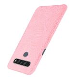 Kožený kryt na LG K61 - Ružová