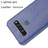 Kožený kryt na LG K61 - Modrá