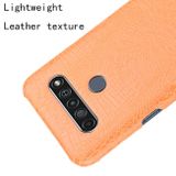 Kožený kryt na LG K61 - Oranžová