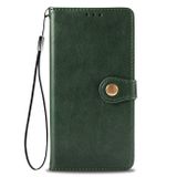 Peňaženkové kožené puzdro na LG K41S - Zelená