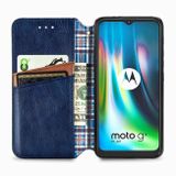 Peňaženkové kožené púzdro na Motorola Moto G9 PLay / E7 Plus - Modrá